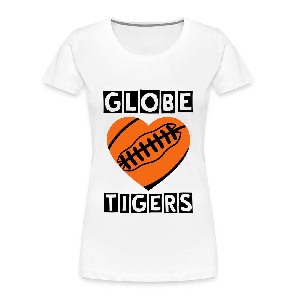 Women’s Premium Tiger Heart Tee - white
