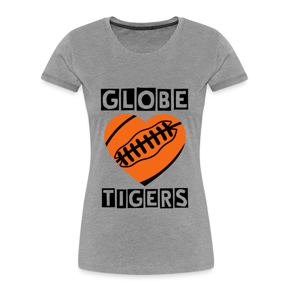 Women’s Premium Tiger Heart Tee - heather gray