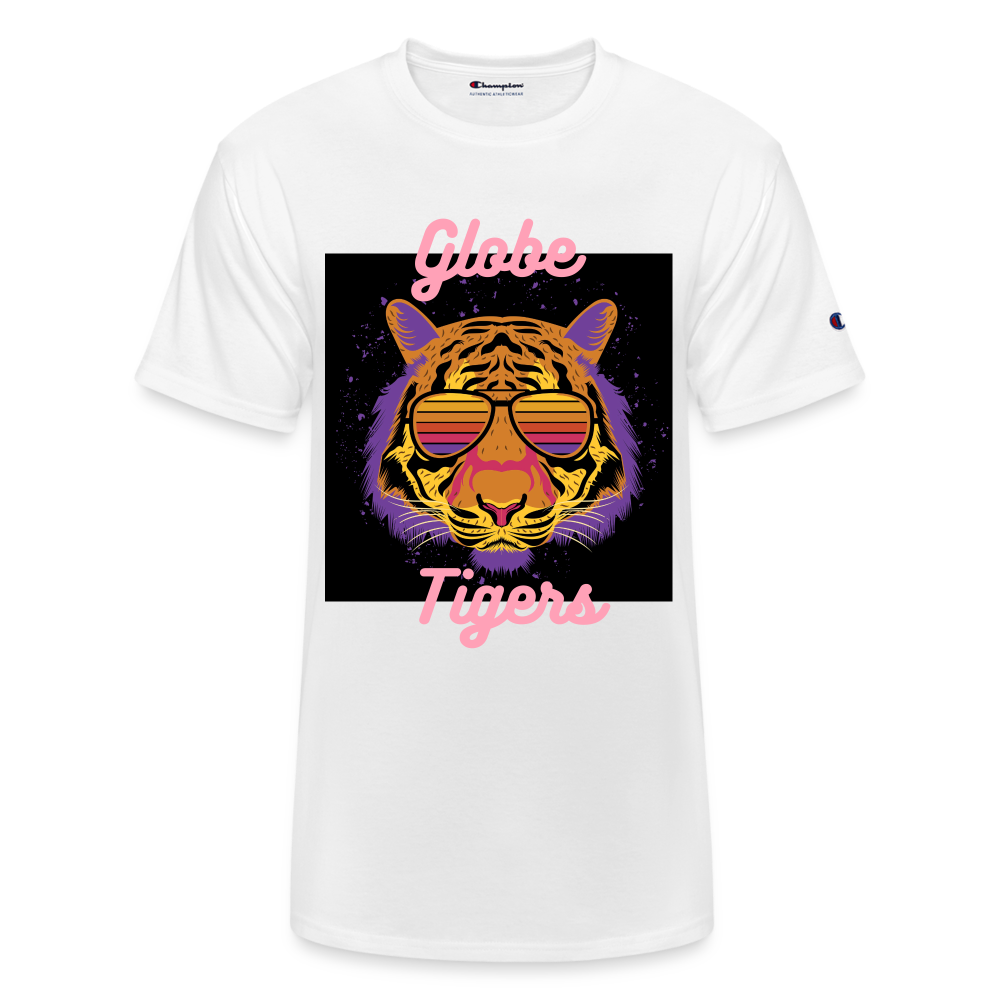 Retro Style Tiger Tee - white