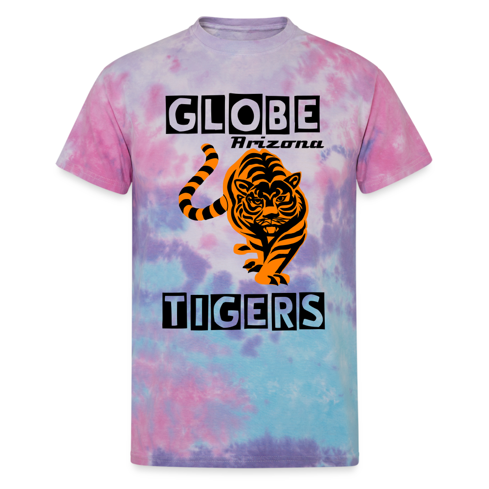 Tie Dye Tiger Tee - cotton candy