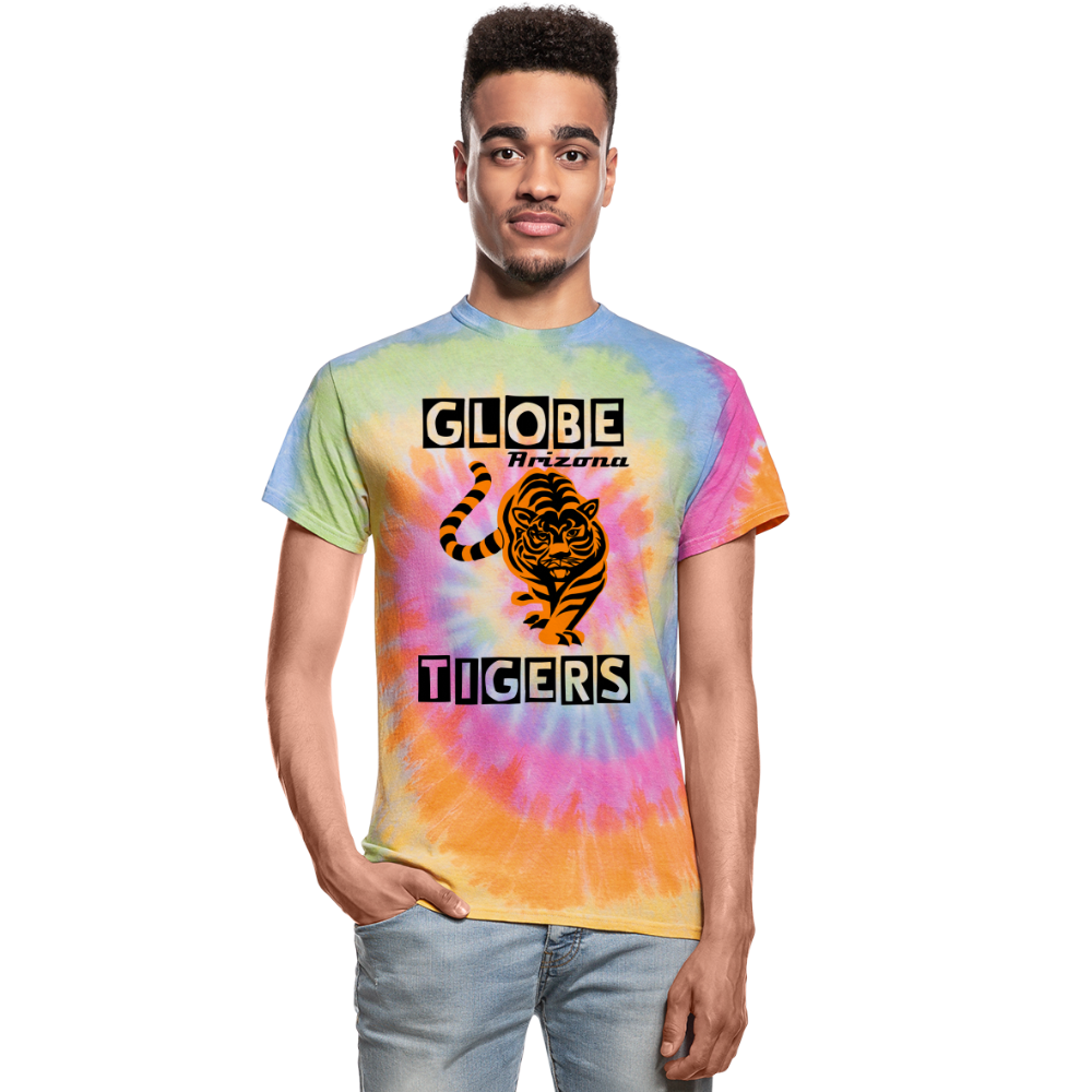 Tie Dye Tiger Tee - rainbow