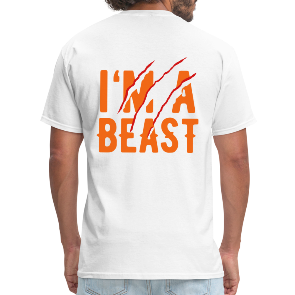 I'm A Beast Tee - white
