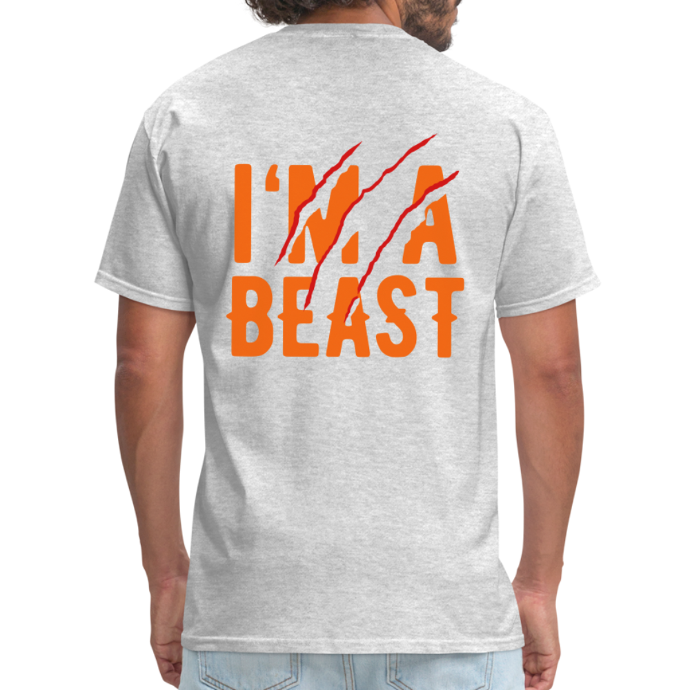 I'm A Beast Tee - heather gray