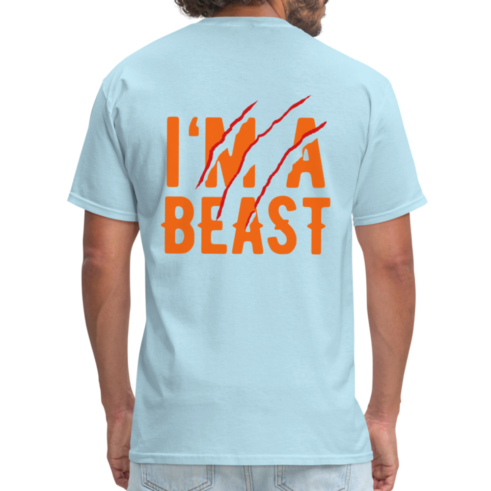 I'm A Beast Tee - powder blue