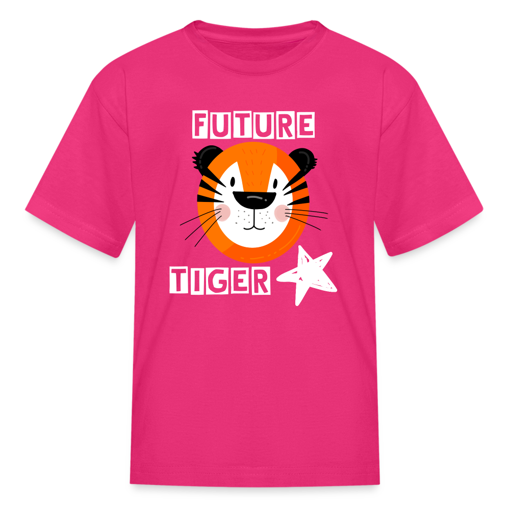 Future Tiger Kids Tee - fuchsia