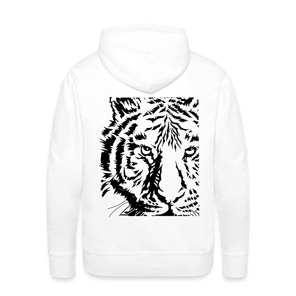 Men's Tiger Hoodie - white