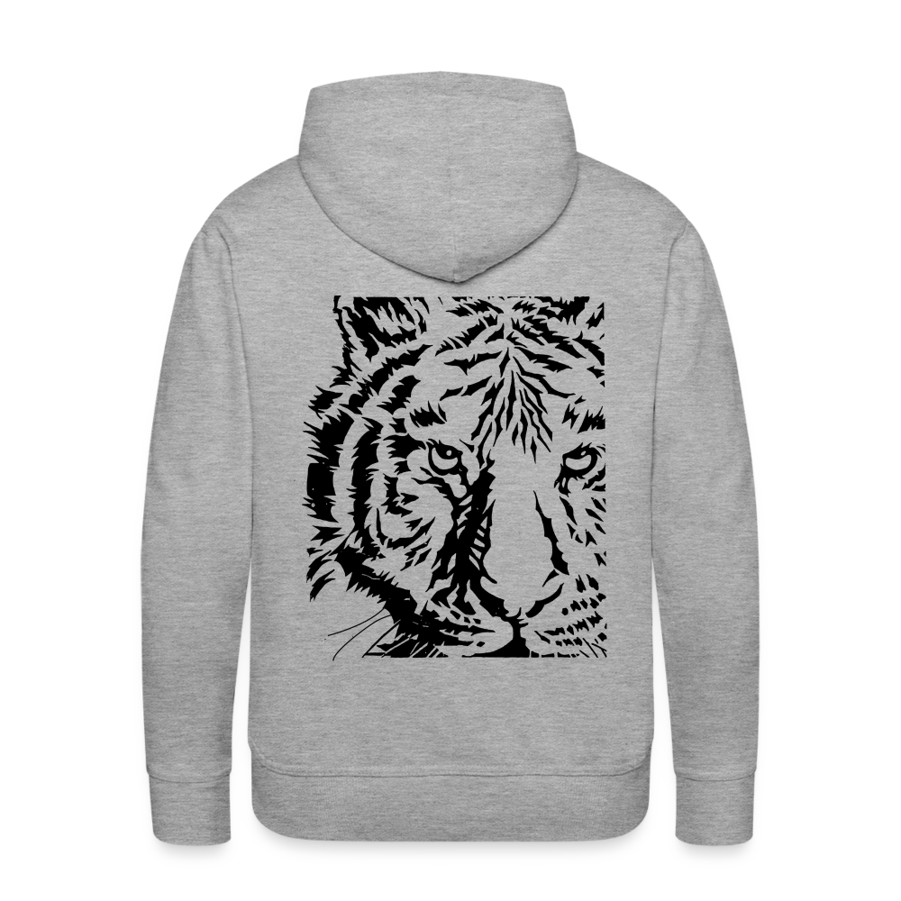 Men's Tiger Hoodie - heather grey